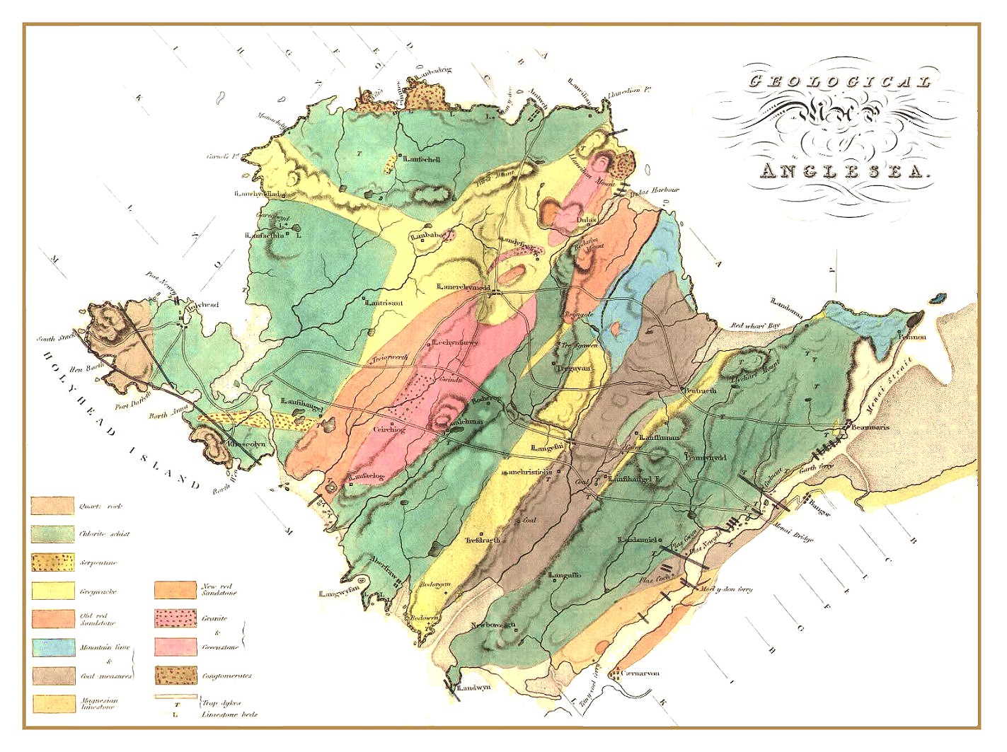 henslow map anglesey