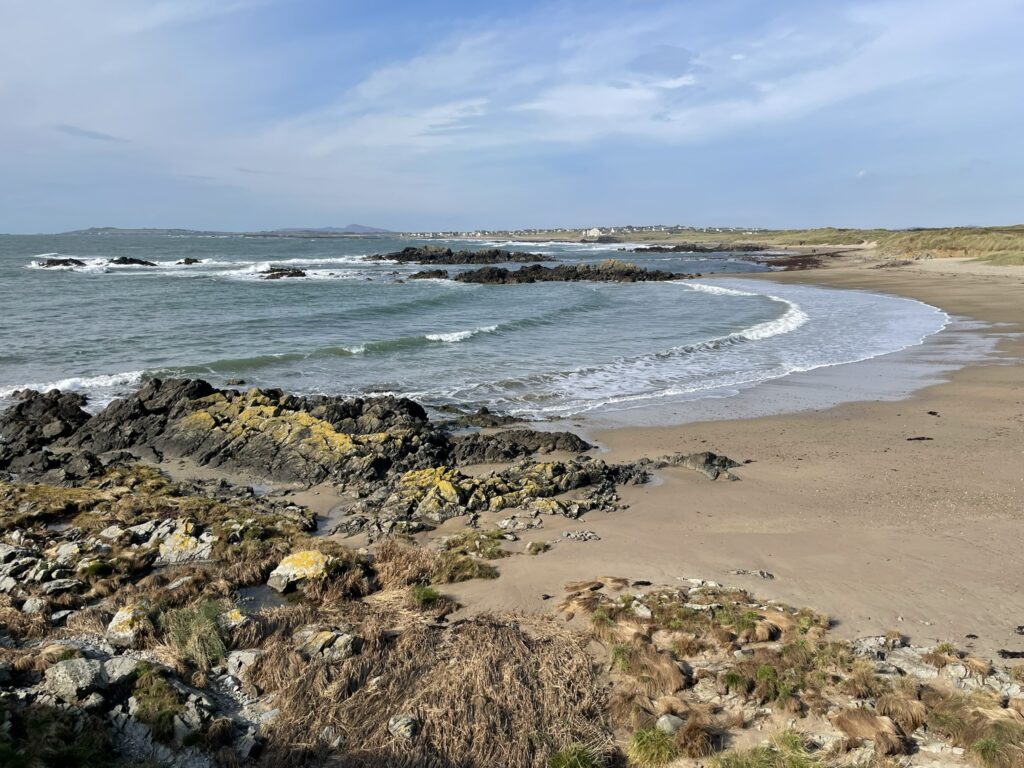 our walk, across Porth Nobla towards Rhosneigr